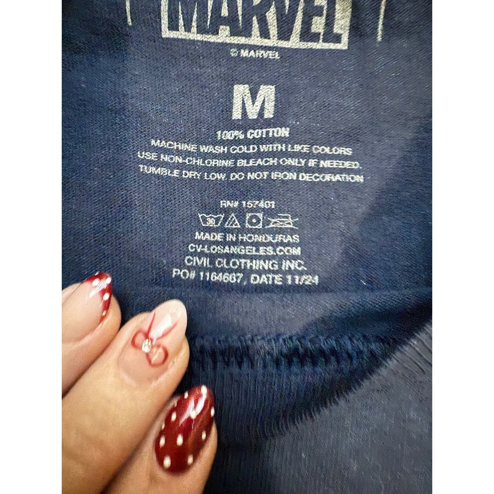 Marvel X-Men Wolverine CVLA Los Angeles Graphic T-Shirt Navy Size M NWOT - Picture 4 of 4